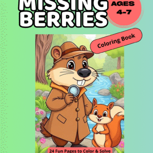 missing berries interactive coloring book for kids ages 4 7
