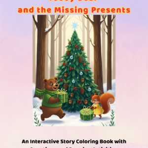 teddy bear and the missing presents – christmas coloring book