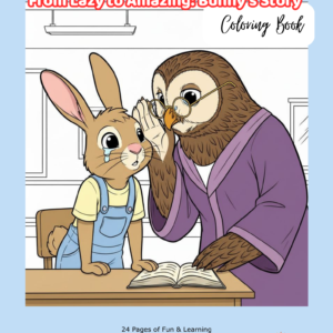 from lazy to amazing: bunny's story coloring book