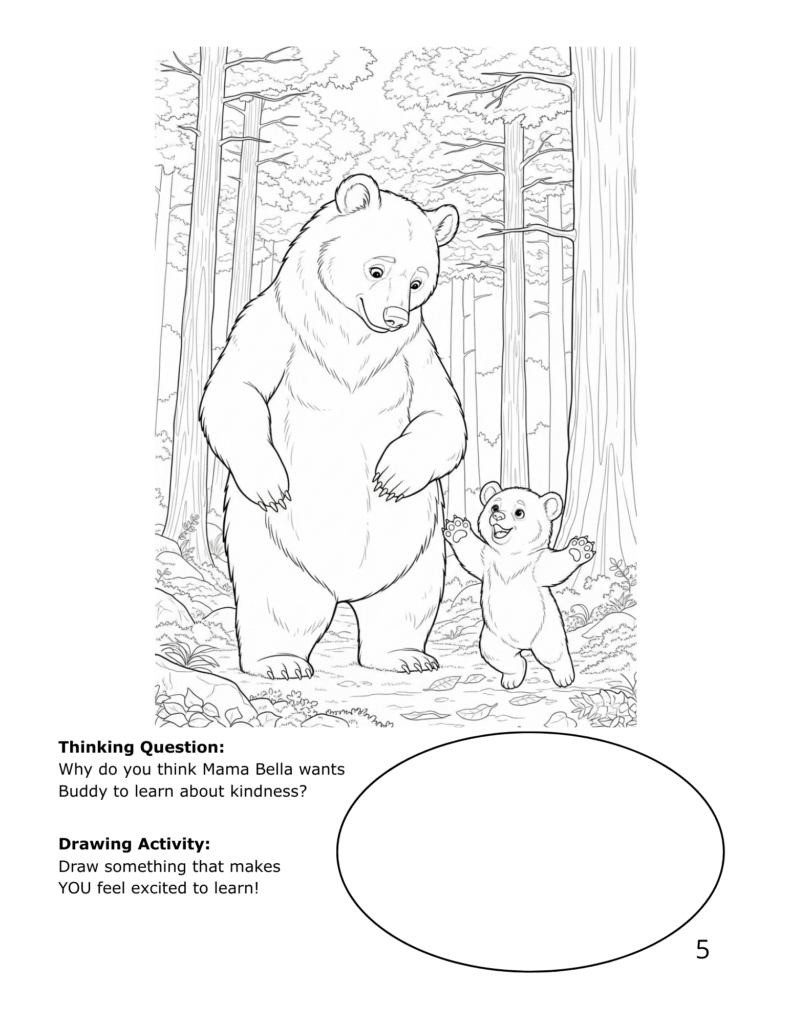be kind, buddy! learn kindness while you read & color