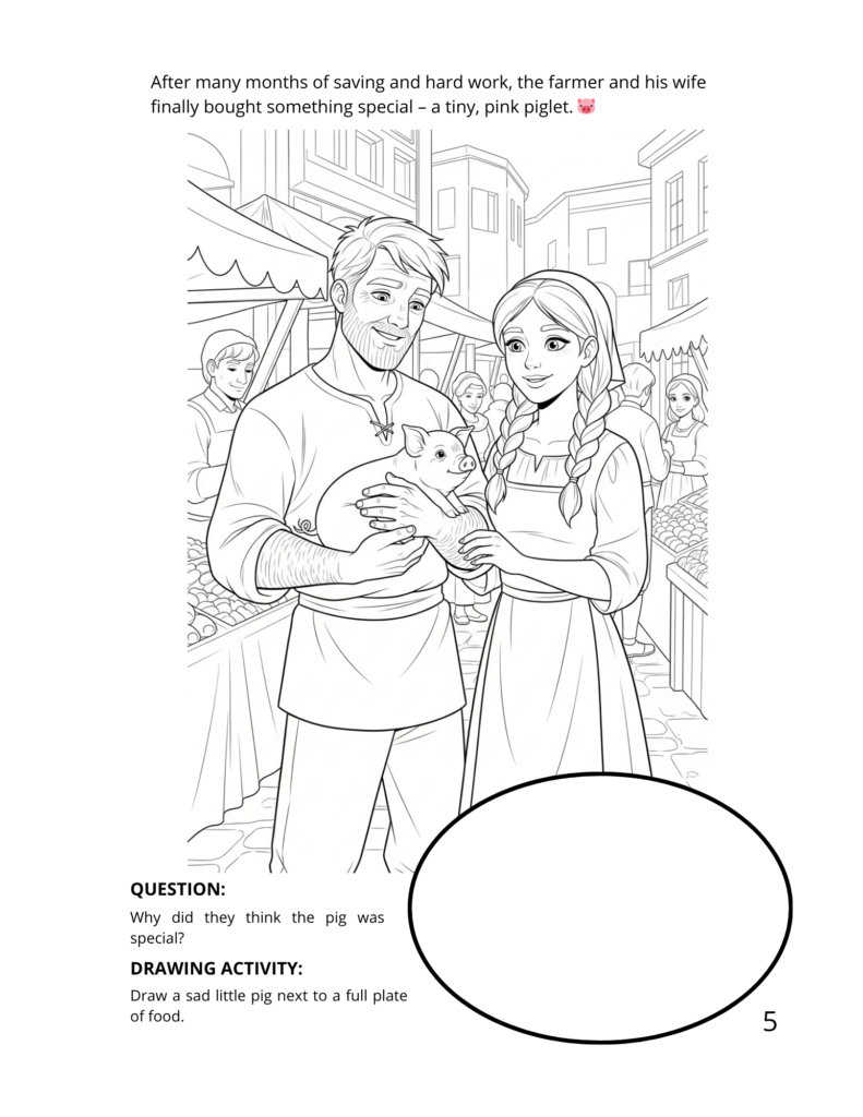 the lucky pig interactive coloring book