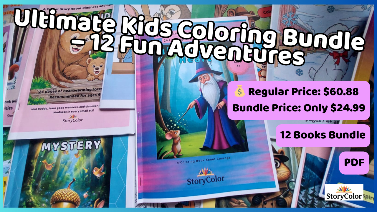 ultimate kids coloring bundle – 12 fun adventures ultimate kids coloring bundle – 12 fun adventures