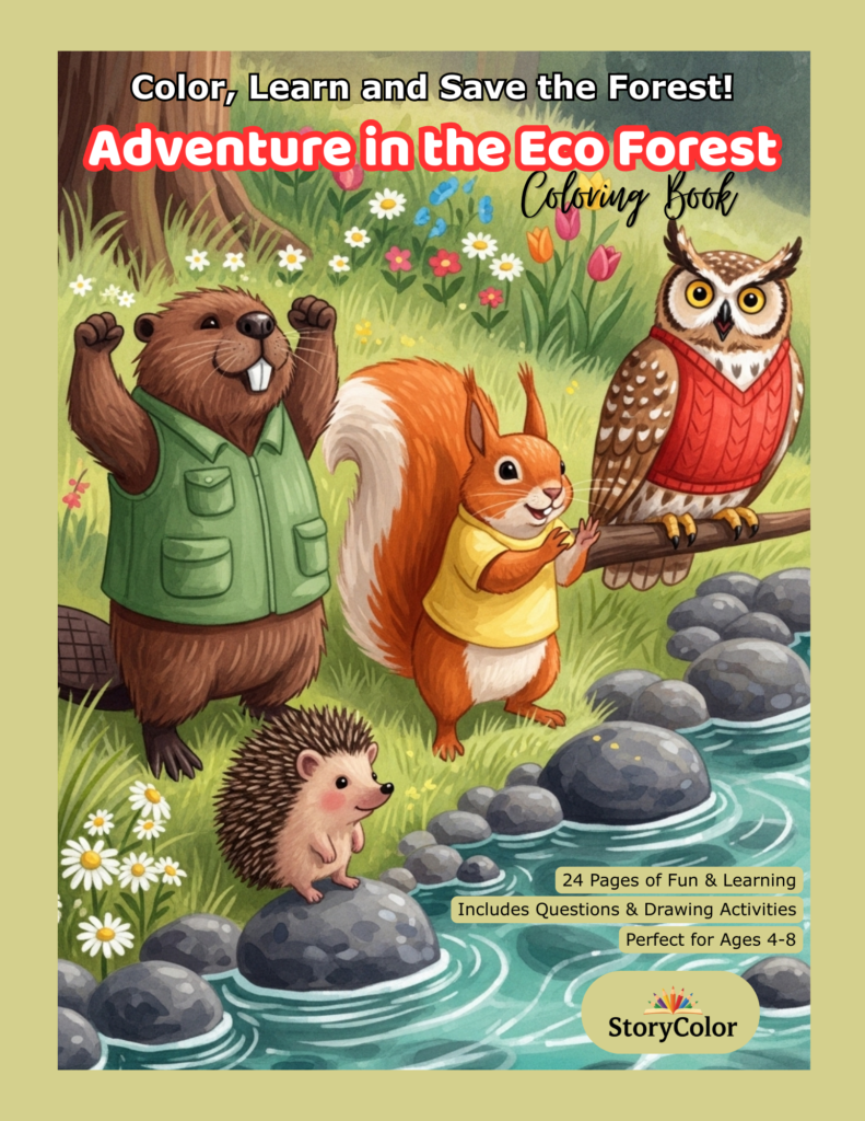 How to Raise an Eco Hero — Fun Nature Activities for Kids Ages 4–8 🌱 adventure in the eco forest – Adventure in the Eco Forest interactive coloring book for kids ages 4-8