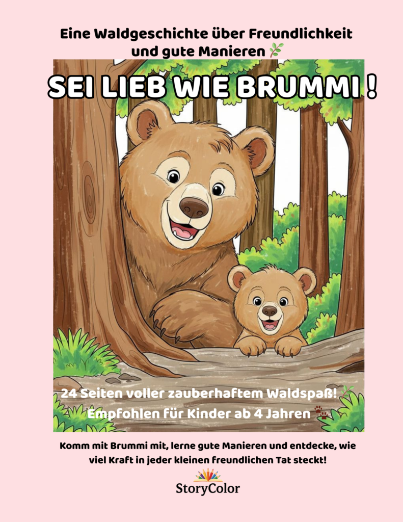 sei lieb wie brummi! – malbuch für kinder ab 4 jahren