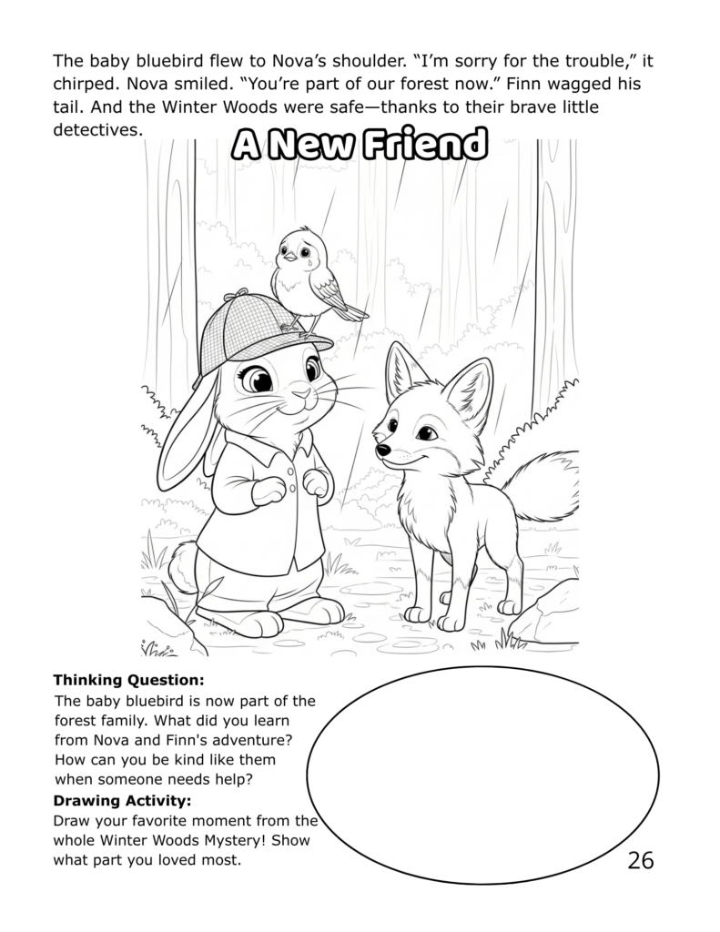 the end of The Winter Woods Mystery?